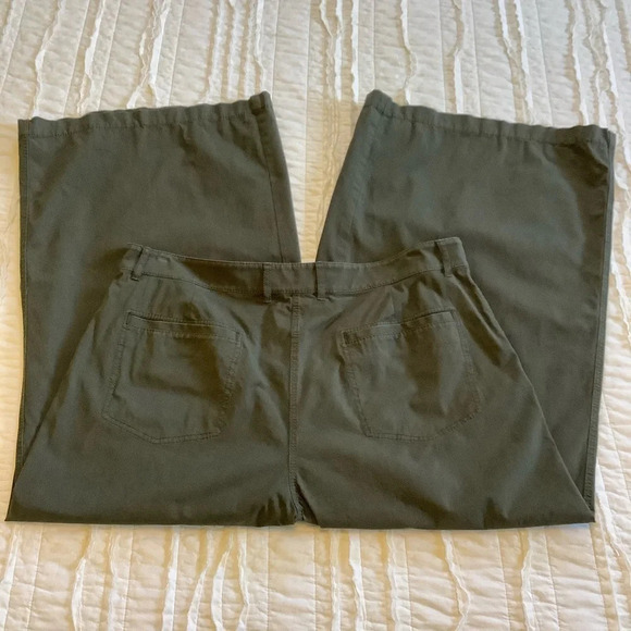 Lafayette 148 Olive Wide Leg Pants Sz-10 - Picture 3 of 5
